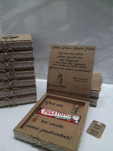 Lembrancinha de casamento para padrinho