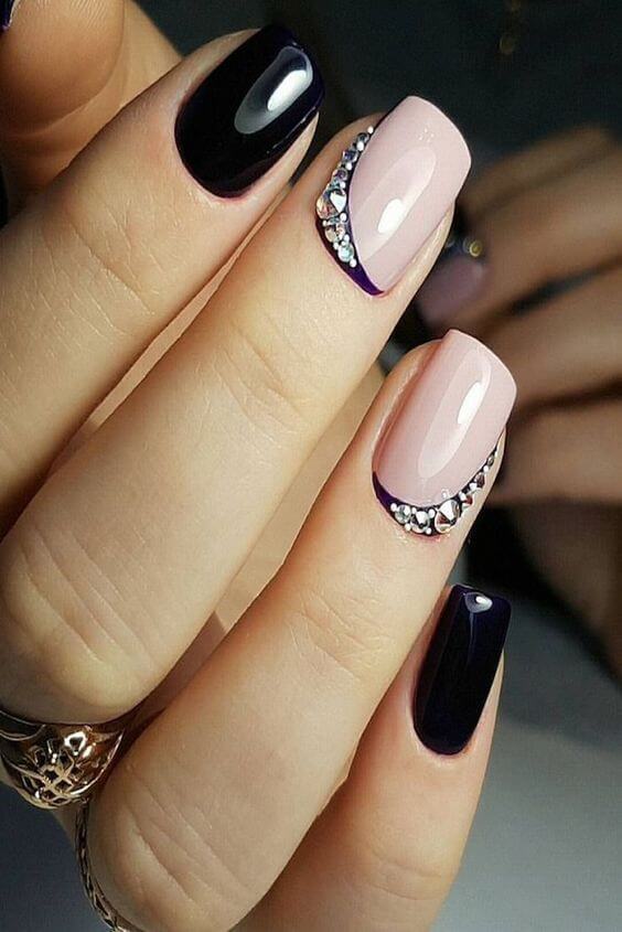 unha decorada com strass