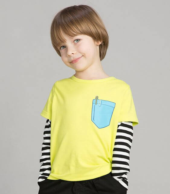 corte de cabelo liso e fino infantil