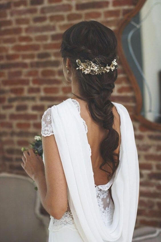 Penteado de Casamento de Noiva com Trança