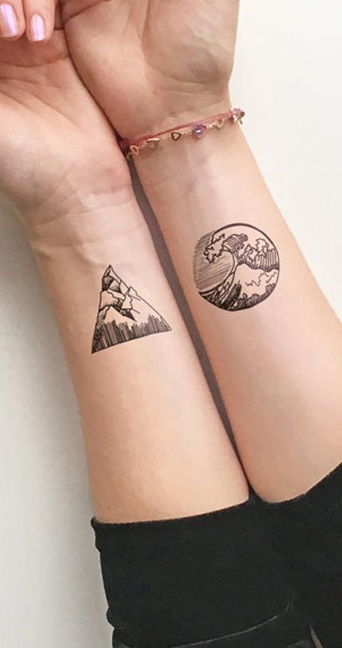 Tatuagem Geométrica no Pulso