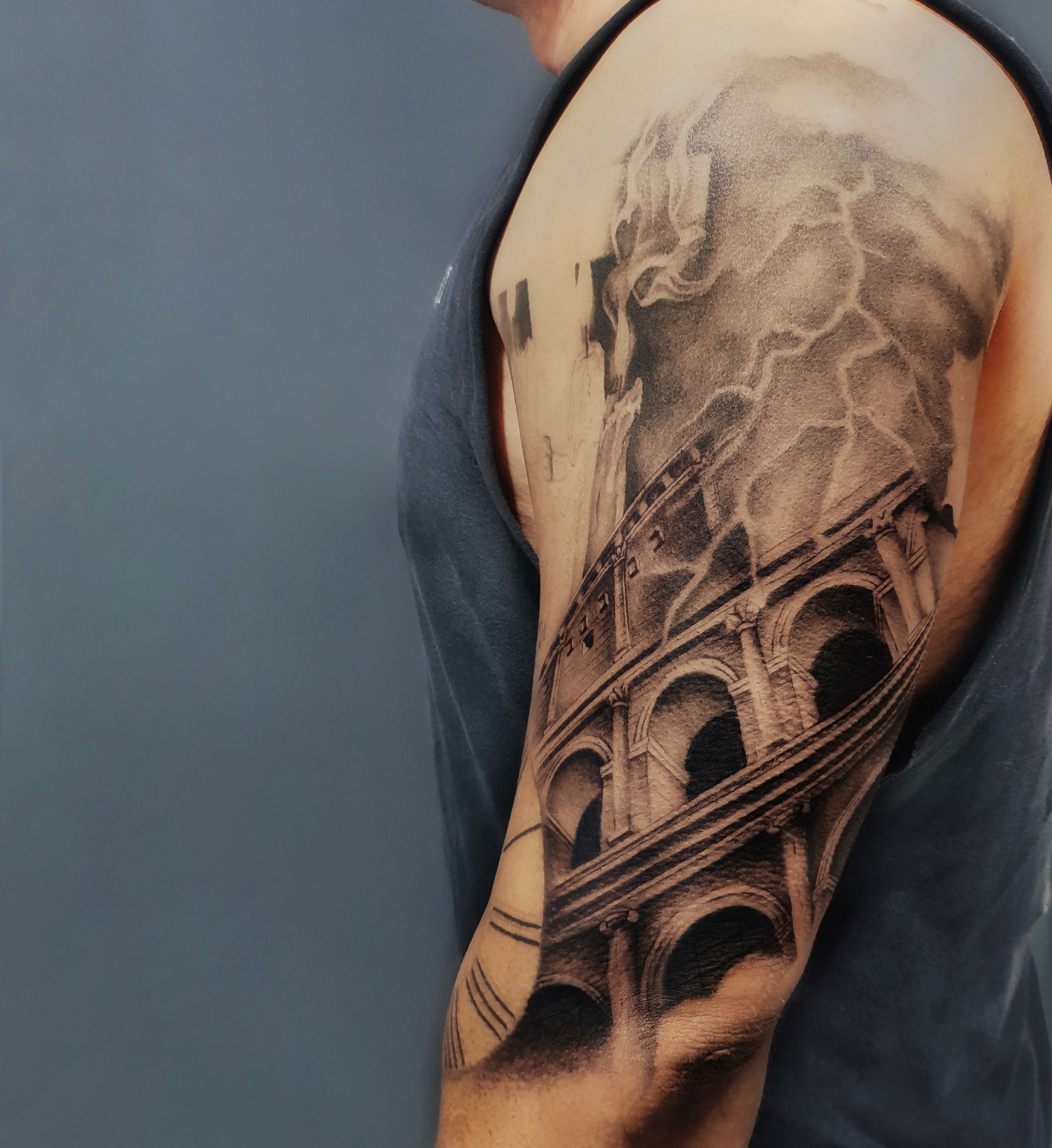 Graywash tattoo