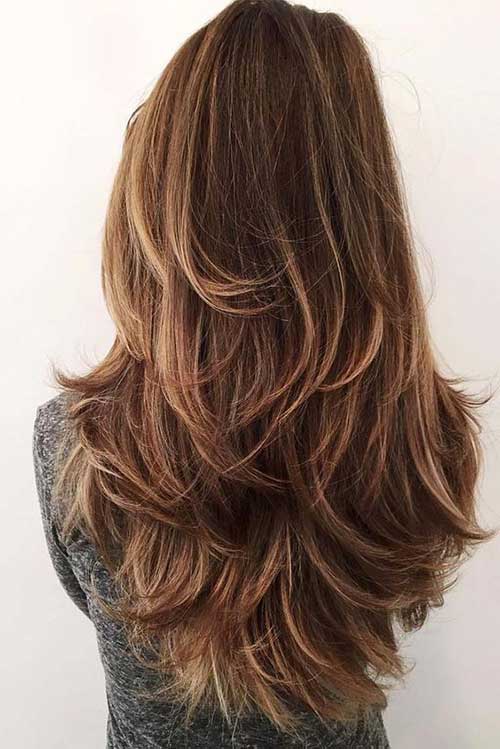 Cortes de cabelo longo repicado 