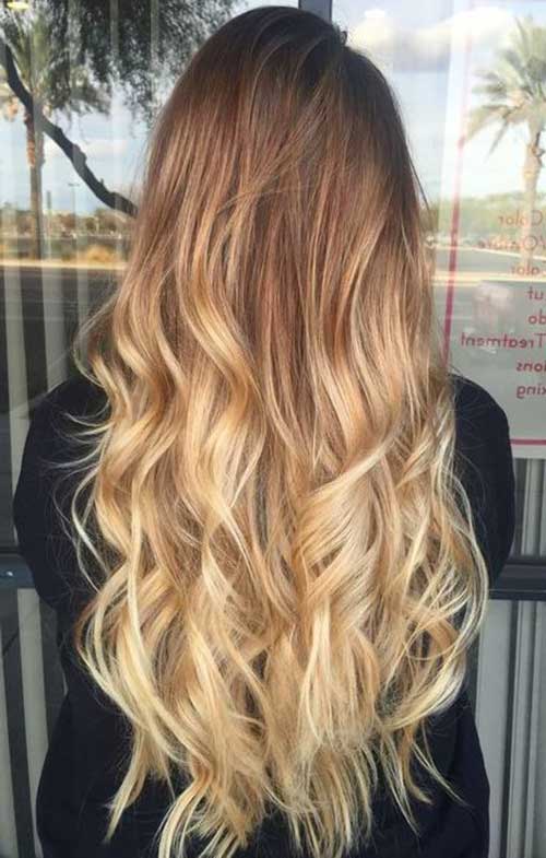 cabelo longo com luzes