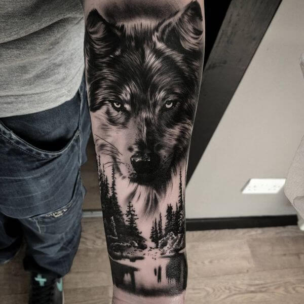Tatuagem antebraço masculina