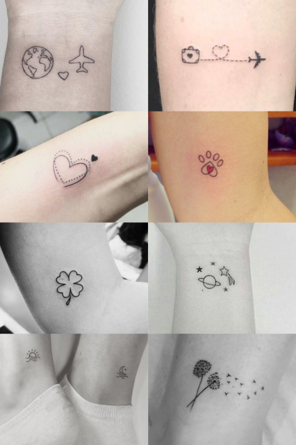 tatuagem feminina delicada minimalista