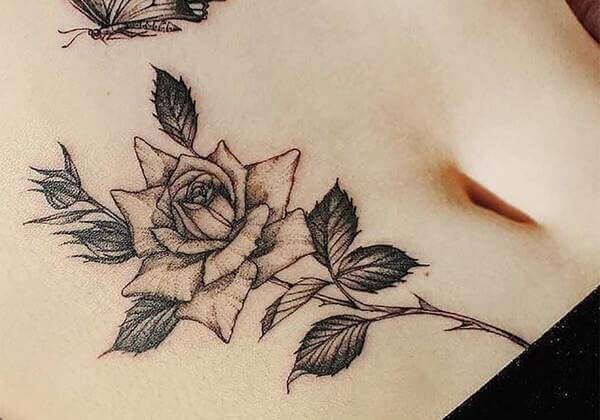 Moda das tatuagens femininas na barriga Moda das tatuagens femininas na barriga