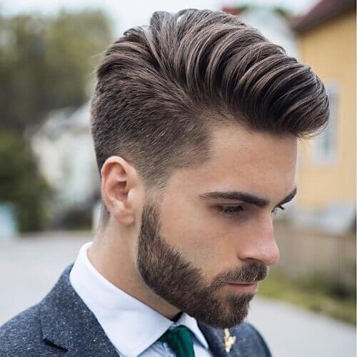 Corte de cabelo degradê Pompadour