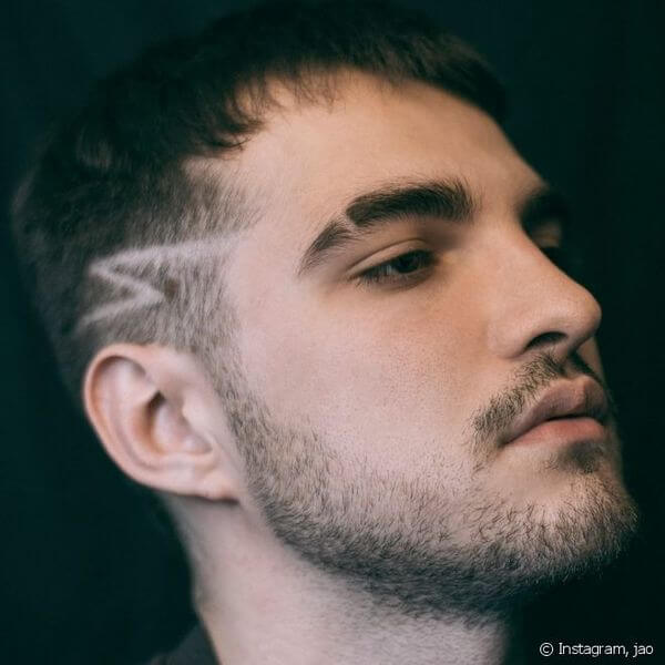 Corte de cabelo degradê Caesar