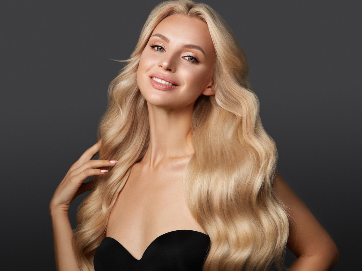 cabelo loiro perolado