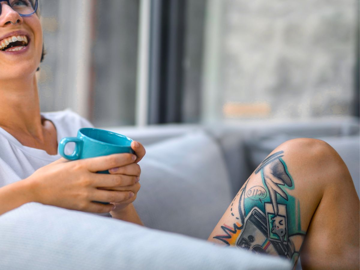 tatuagem feminina na virilha