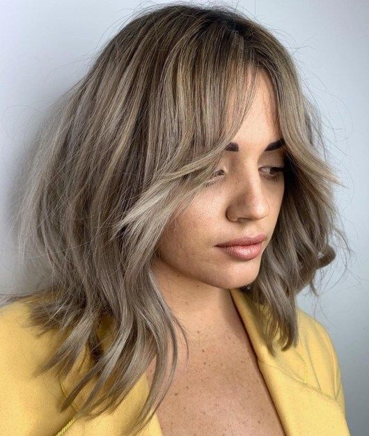 long bob em camadas