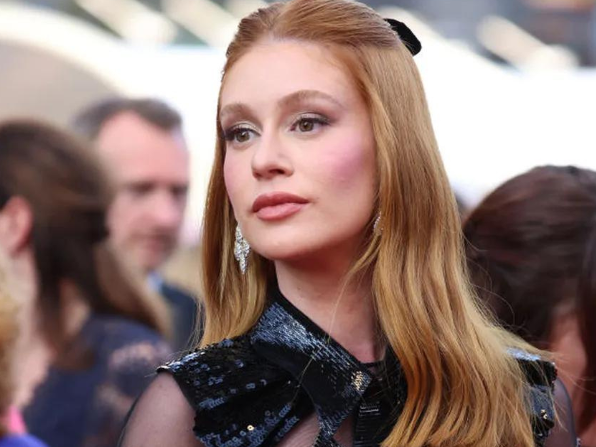 Maquiagem Marina Ruy Barbosa em Cannes. Foto atriz Marina Rui Barbosa com sombra clara, blush rosado e batom matte marrom.