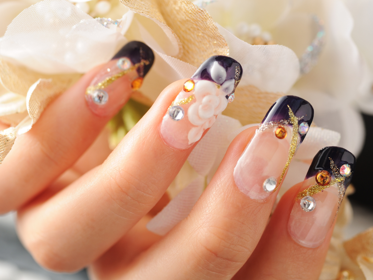 Inspirações de unhas pretas