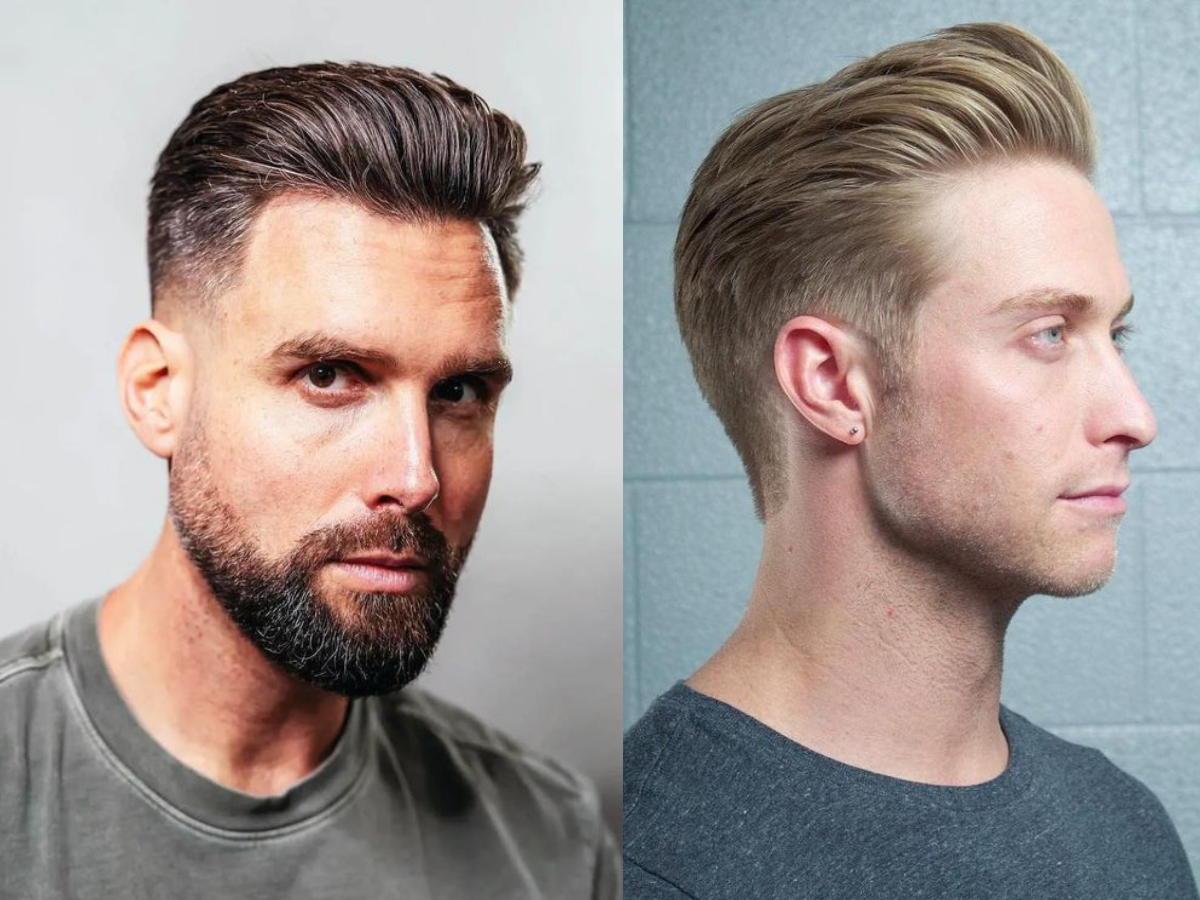 Slicked Back.