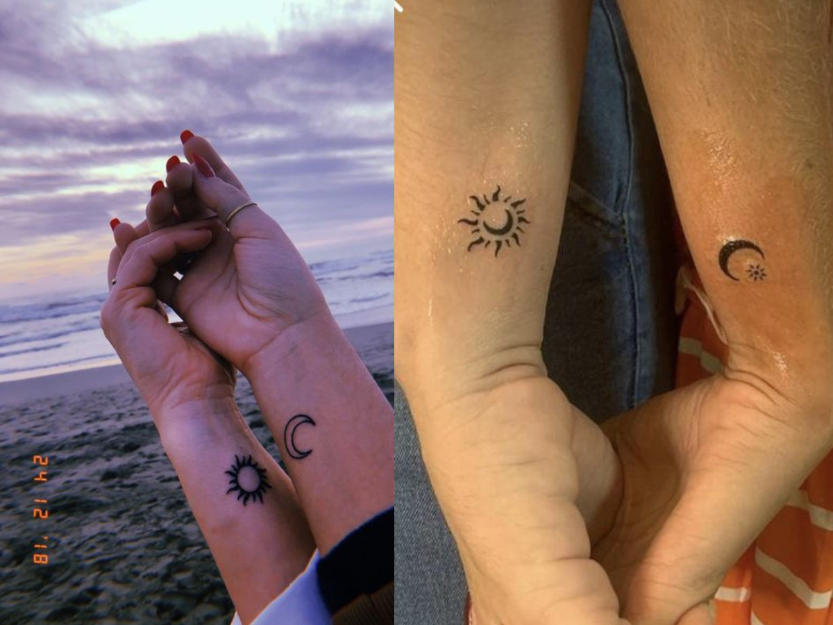 tatuagem pulso casal