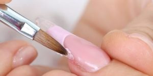 Unhas de gel alongamento para unha fraca