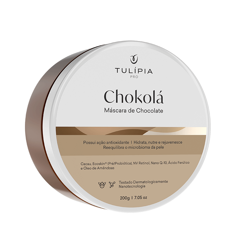 cosméticos com chocolate máscara chokolá