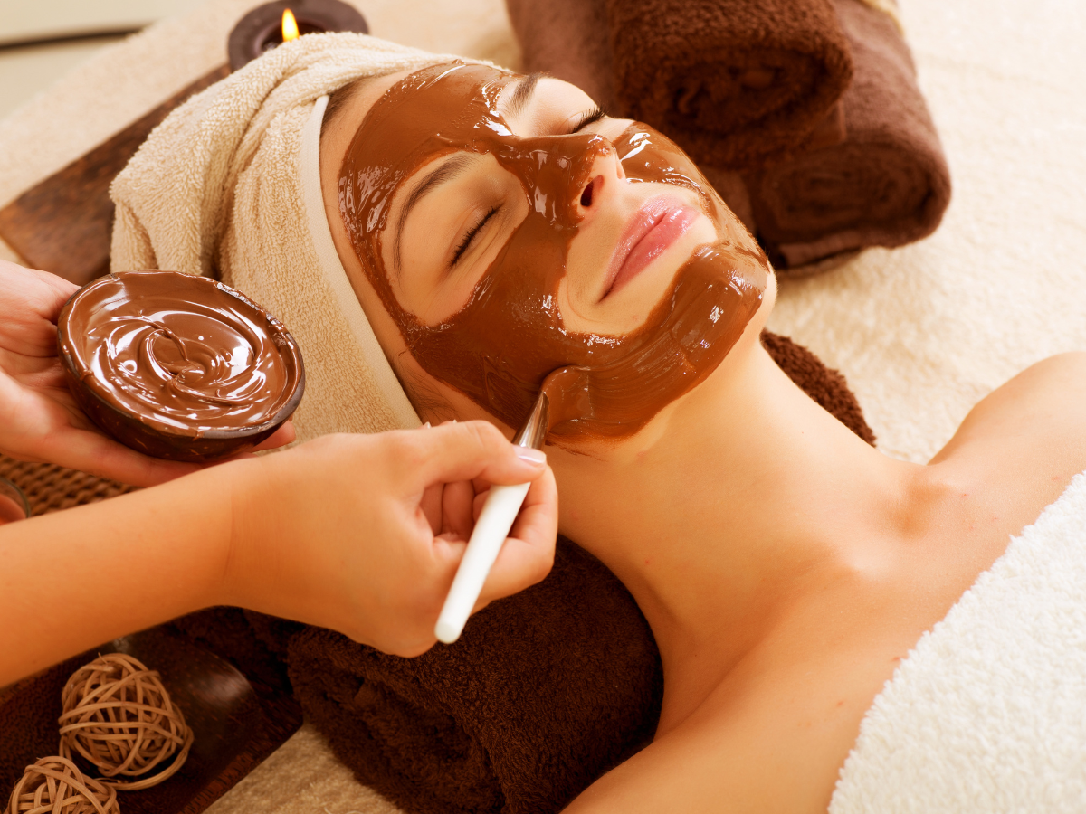 cosméticos com chocolate