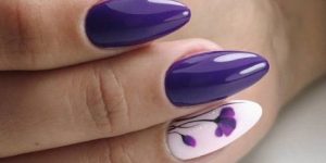 unhas roxas foto pinterest