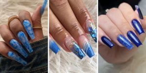 12 ideias de unhas azuis que prometem conquistar seu coração