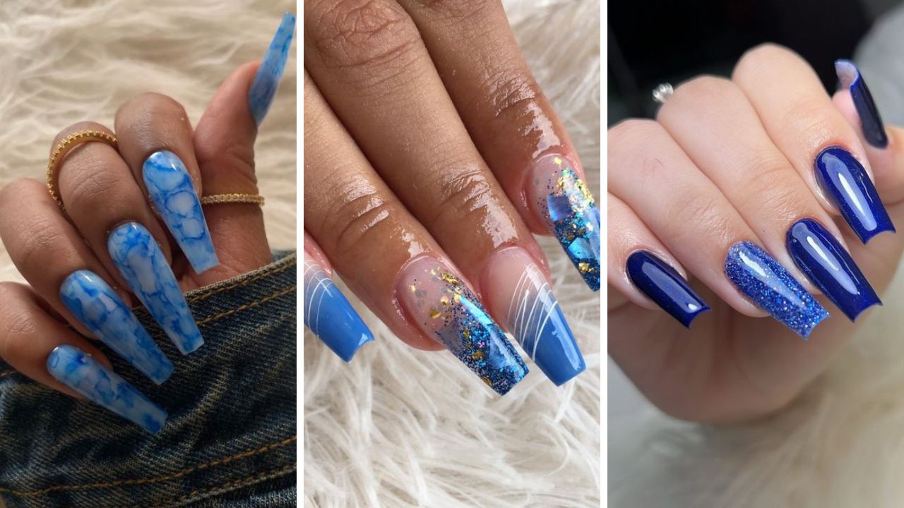 12 ideias de unhas azuis que prometem conquistar seu coração