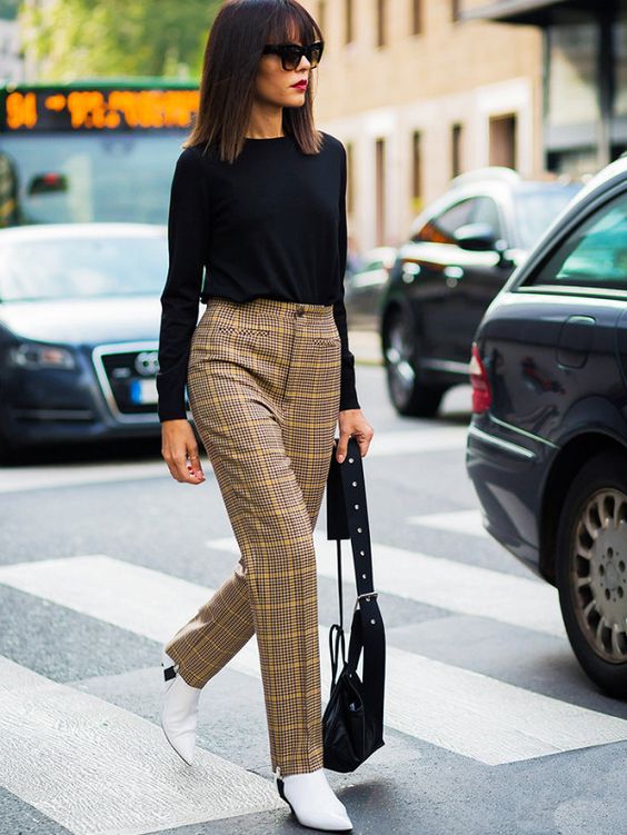 Calça Alfaiataria com bota (Pinterest)