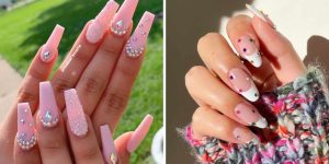 5 estilos de unhas com pedras que adicionam um toque de glamour ao visual