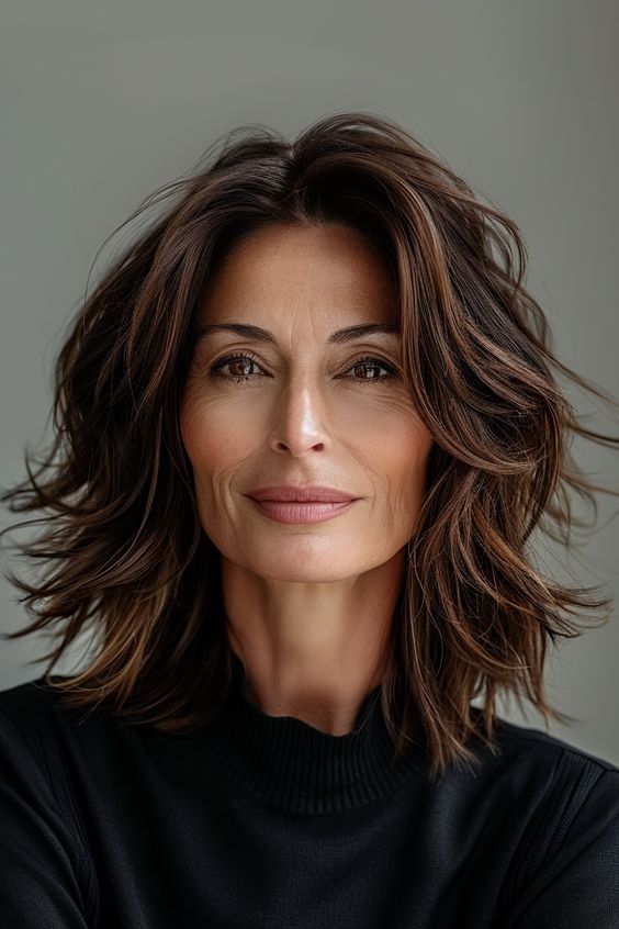 cortes de cabelo médio que adicionam volume