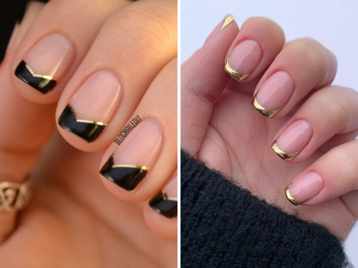 Unhas francesinhas modernas para senhoras