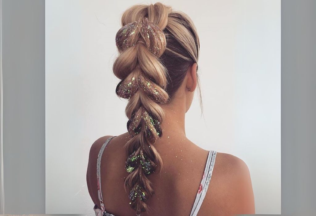 Penteado simples para carnaval trança embutida