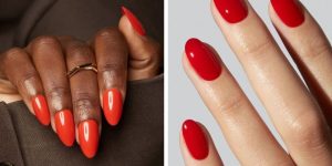 Unhas vermelhas perfeitas