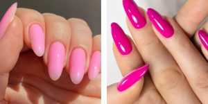 tons de unhas rosa