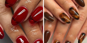 Unhas vibrantes no outono