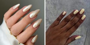 Vanilla é a cor do momento nas unhas decoradas